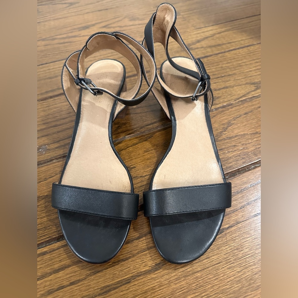 Madewell Black Sandals, Sz 9.5